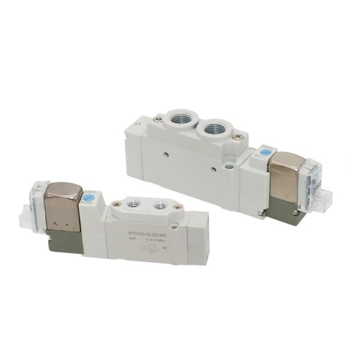 SMC SY52205LZC6 Air Control Valve Body Ported, 4Way, 2 Solenoids