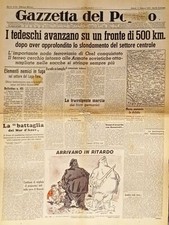 Gazzetta del Popolo N. 243 - 1941 I tedeschi avanzano su un fronte di 500 km
