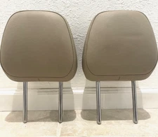 Toyota Sienna Headrests 2021 2022 2023 2024 Second Row Beige Leather- 2 pcs