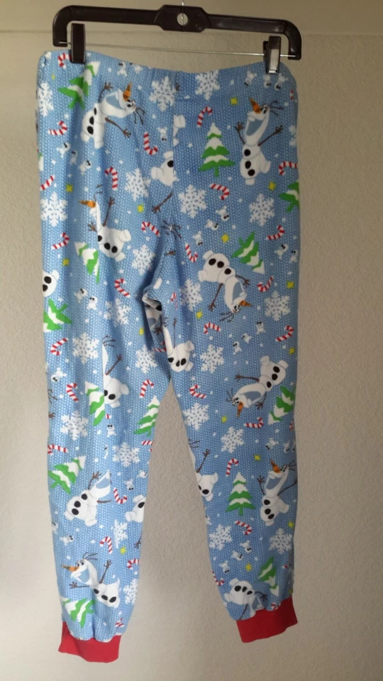 Disney Olaf From Frozen Pajama Pants Kids Size L (12-14) Pre-owned - Image 3 of 4