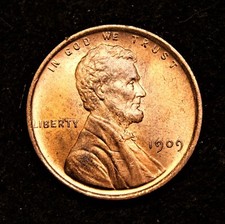 1909 Lincoln Wheat Cent BU  R/B