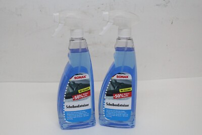 2x SONAX Windscreen De-icer DeFroster AntiFrost 750ml Spray Bottle 331441