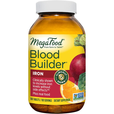 MegaFood Blood Builder Iron, 180 Tablets