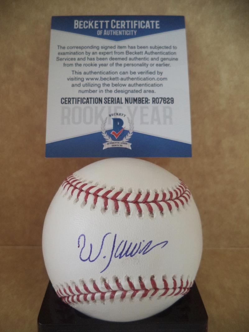 WANDER JAVIER MINNESOTA TWINS ROOKIE YEAR SIGNED M.L. BASEBALL BECKETT R07629 