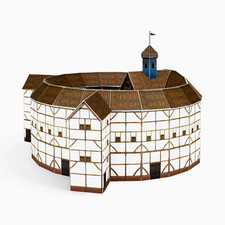 PaperLandmarks GLOBE THEATRE Paper Model Kit