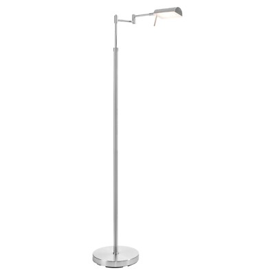 casa NOVA TROY LED-Stehlampe Stehleuchte Dimmbar Nickelfarben H 146 cm