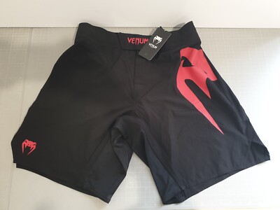 Venum LIGHT 5.0 FIGHTSHORTS Schwarz rot Boxshorts XL
