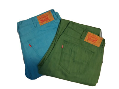 Levis Mens Denim Colored Jeans 42x34skyblue