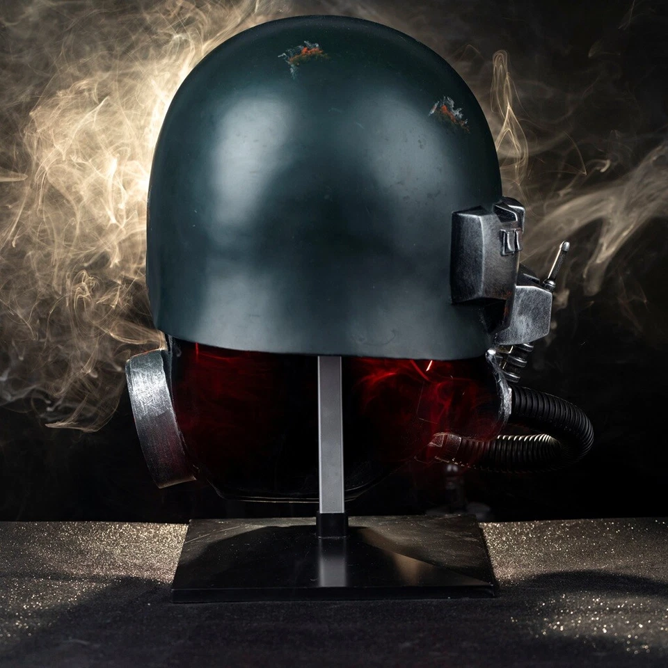 Game Fallout 4 NCR Veteran Ranger Helmet Cosplay Prop LED Light Resin Replicas - Image 4 of 4