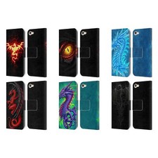 OFFICIAL CHRISTOS KARAPANOS DRAGONS LEATHER BOOK CASE FOR APPLE iPOD TOUCH