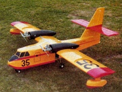 Canadair CL-215 Seaplane 76'' Wingspan RC Model Airplane Printed Plans &Templates