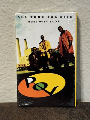 1993 All Thru The Nite Duet With Jade SEALED Cassette Single - NOS