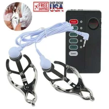 Couple Nipple Clamps Breast Clip Clit Clamp Electric Adult SM BDSM Sex Toys