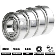 4x 624-ZZ Ball Bearing 13mm x 4mm x 5mm ZZ 2Z Free Shipping NEW Metal