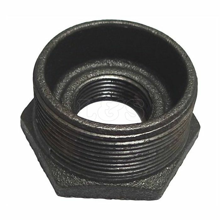 Malleable Iron Reducing Bush - 2"" Male to 1"" Female