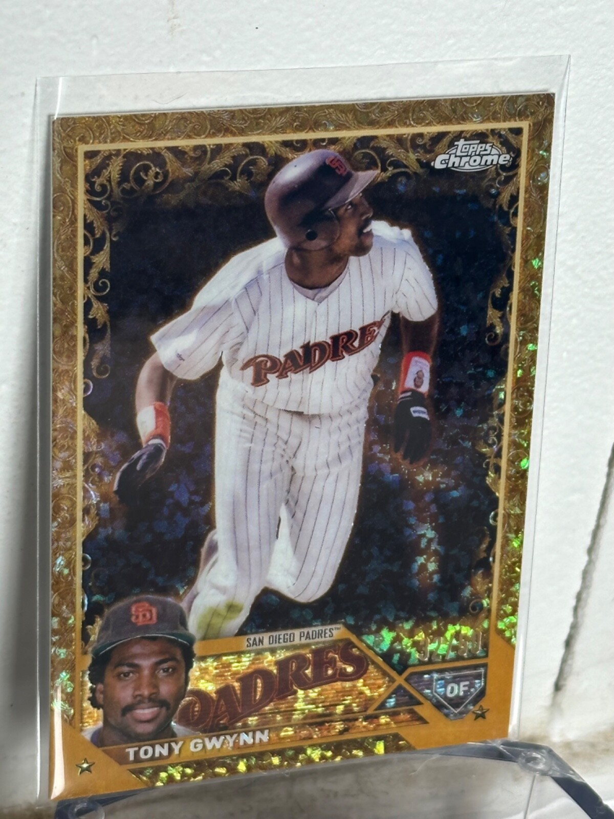 2023 Topps Gilded Collection - Gold Mini-Diamond Etch #131 Tony Gwynn /50