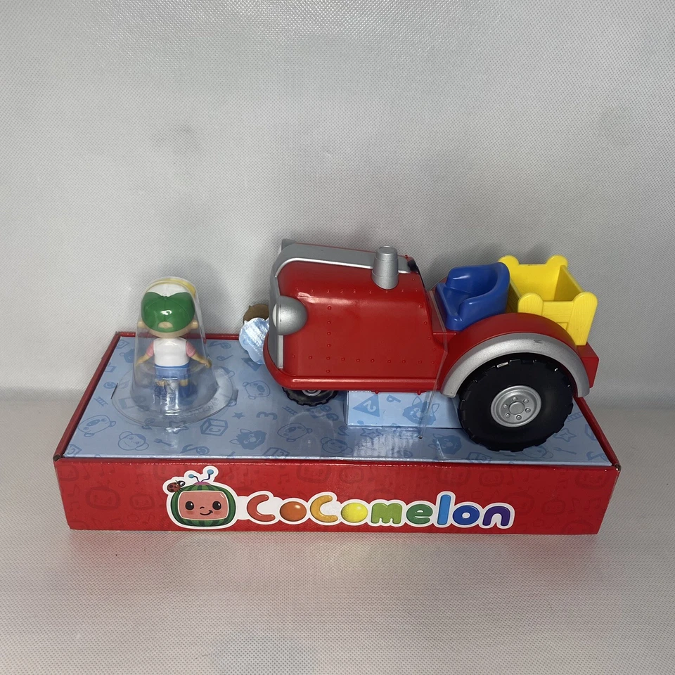 CoComelon Musical Tractor w/ Sounds & Exclusive 3-inch Farm JJ Toy Old MacDonald - Image 3 of 4