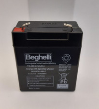 BEGHELLI PILA BATTERIA RICARICABILE LAMPADE EMERGENZA 4V 3Ah 1499 LED TC430 NEW