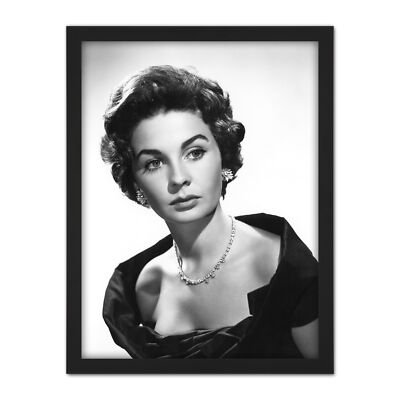 Portrait Movie Actress Jean Simmons Photo Framed Wall Art Print 18X24 In