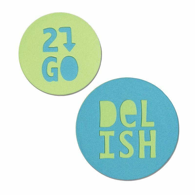 Sizzix Bigz Die - Jar Lid Phrases, Delish & 2 Go 659938 | eBay