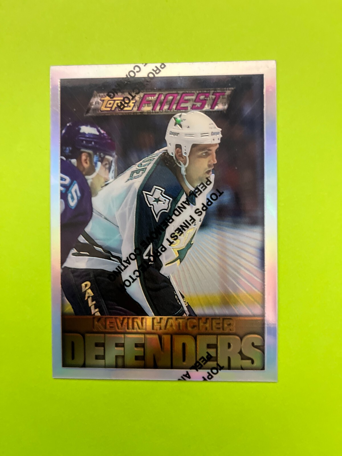 1995-96 Topps Finest Silver #148 Kevin Hatcher Dallas Stars Uncommon NrMt