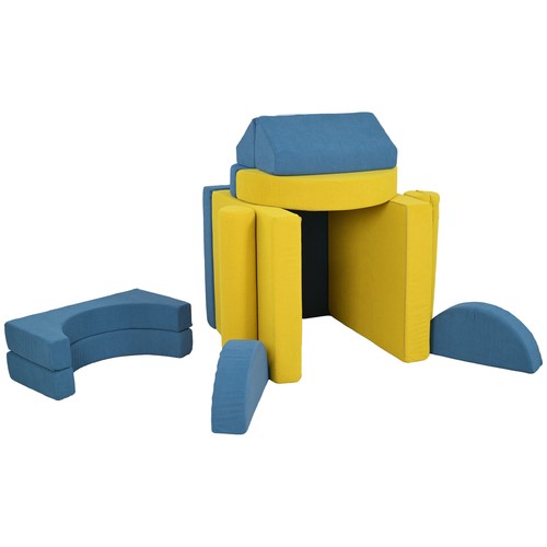 14 Piece Foam Climbing Blocks for Toddlers, Indoor Climb Crawl Activity Play Set - Picture 11 of 11