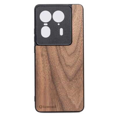 Handyhülle für Motorola Edge 50 Ultra Bewood Amerikanischer Nussbaum Holzhülle
