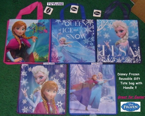 Disney-FROZEN-Elsa-Tote-REUSABLE-Gift-Bag-Halloween-Storage-Travel-Holiday-Party