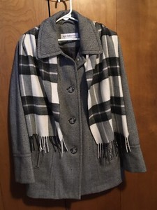 claiborne wool blend peacoat