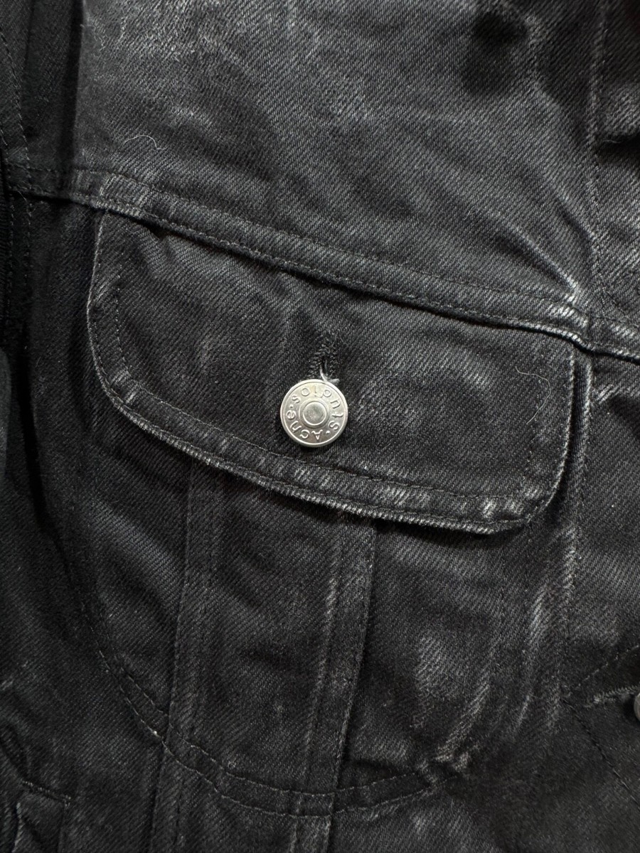 Acne Studios Bla Konst Lamp Black Denim Jacket /34/Cotton/Blk
