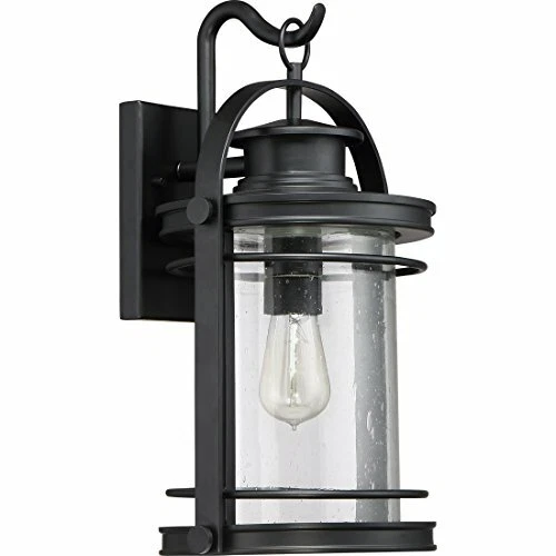 Quoizel BKR8410K 1-Light Booker Outdoor Lantern in Mystic Black - Picture 2 of 7