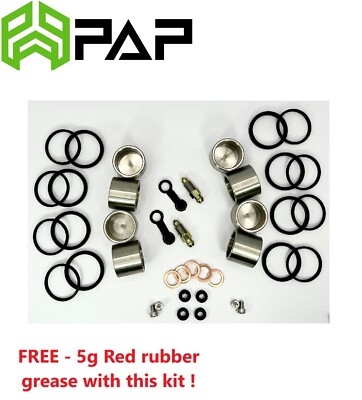 Kawasaki 1990 ZZR400 K1 ZX400 Front Brake Piston & Seal rebuild repair kit