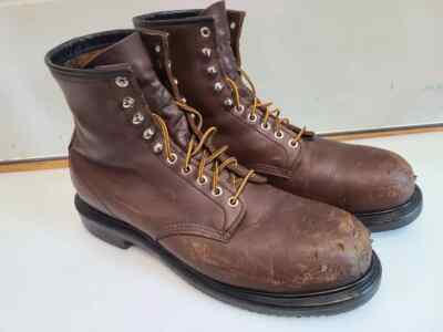 RED WING 2233 SUPERSOLE Steel Toe Brown Leather Work Boots Mens SZ