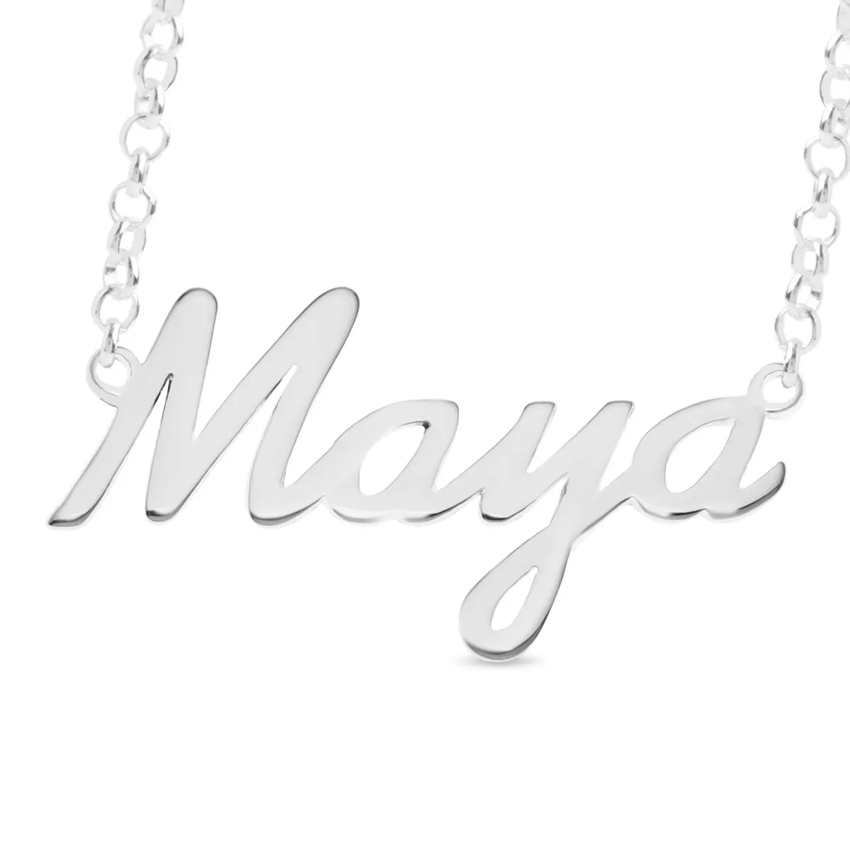 Maya shop name necklace
