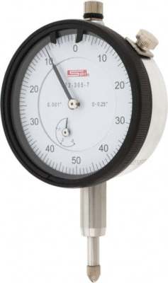 SPI Dial Drop Indicator, 0-50-0 Reading, 1/4'' Range, 0.001'' Grad, 0.1'' per Rev
