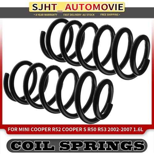 2x Rear Coil Springs for Mini Cooper R52 Cooper S R50 R53 2002-2008 ...