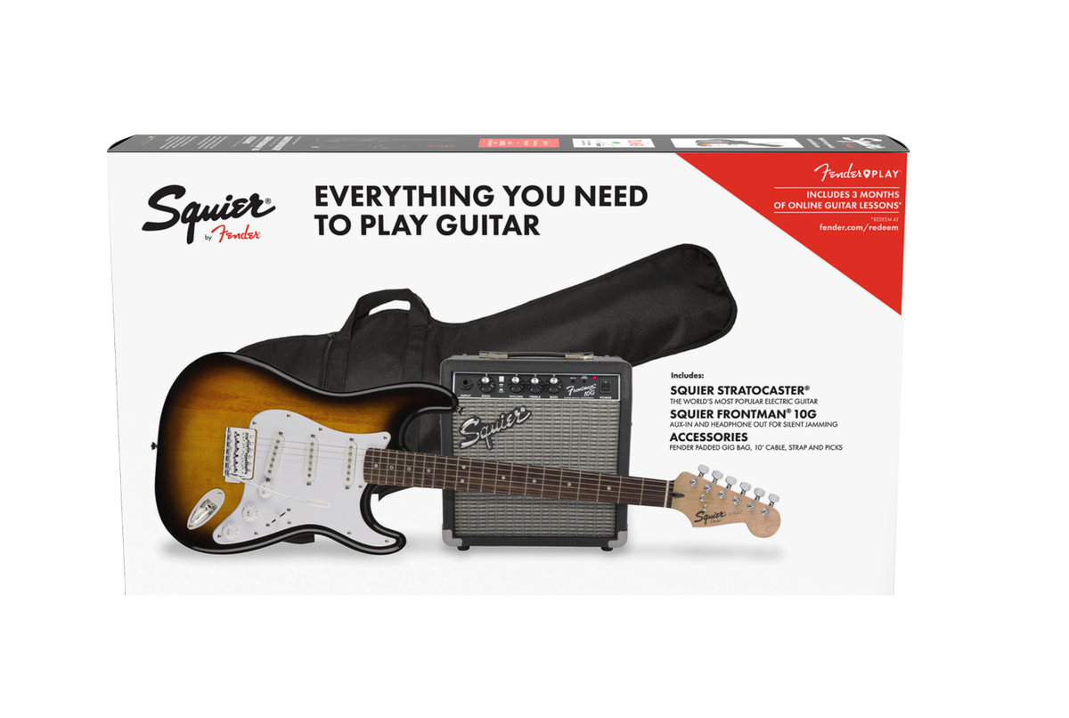 Squier by Fender STRAT & ARIA 防水ケース セット Squier by Fender エレキギター （ケース付き）