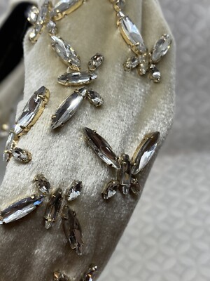 Lele Sadoughi Butterfly Jeweled Knotted headband Ivory | eBay display picture 3