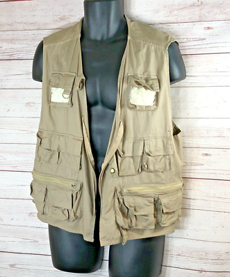 American Fisherman Sportsmans Apparel Mens Size L Fishing Vest