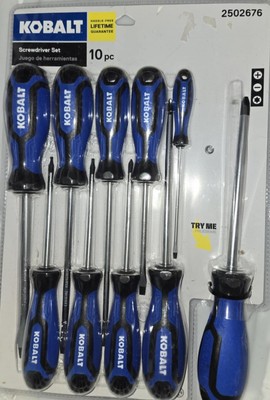 Kobalt Screwdriver Set 10 Pc #2502676 NEW 