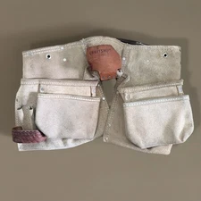 Vintage Craftsman 937723 Suede Leather Carpenter Tool Belt Sears Heavy Duty Rig