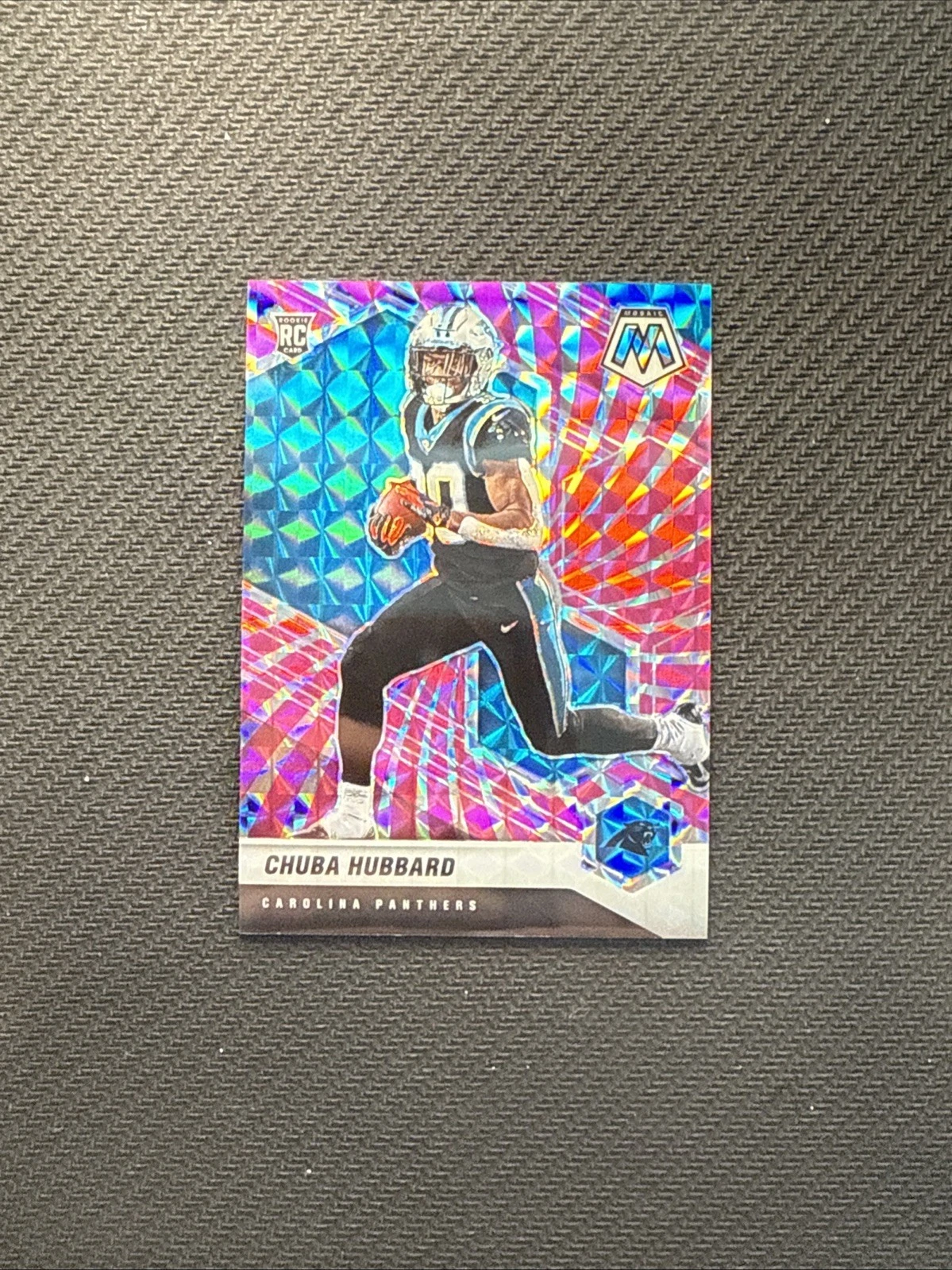 2021 Mosaic Chuba Hubbard FOTL Pink Swirl /11 #325 RC