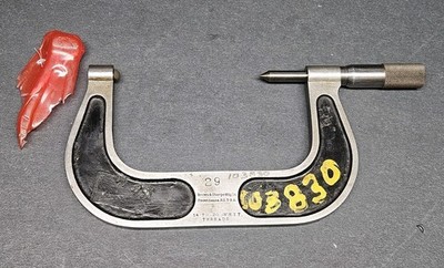 Brown & Sharpe 3''-4'' SCREW THREAD MICROMETER 14-20 Pitch Whitworth BSW Machinist