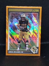 2024 Score - #201 Jamaal Williams - Orange Lava Refractor - SN #232/630