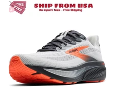 Brooks Men's Ghost 17 Oyster Mushroom Athletic Lace Up Shoes- Medium/D