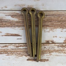 Vintage 5/16 x 2-1/2 Brass Cotter Pins Made in USA Qty 3 Split Fasteners