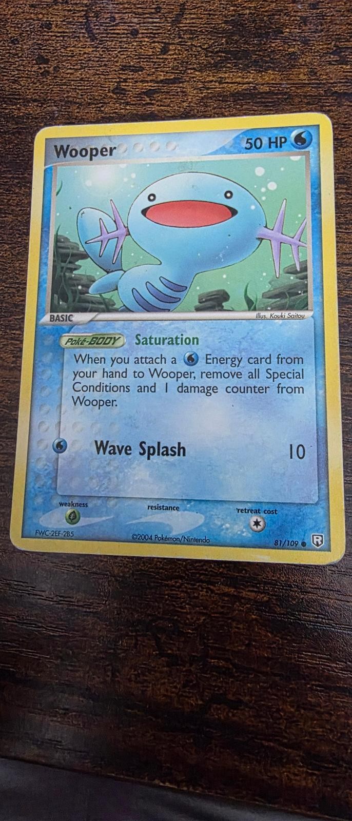 Wooper 81/109 Common Team Rocket Returns Pokemon Heavily Played