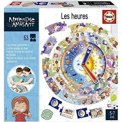 Learning is Spaß The Hours, Lernspiel für Kinder ab 5 Jahren, die Lernen, di...