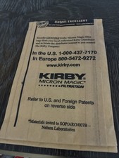 Kirby Vacuum Bags Models G4 G5 GSix Micron Magic Filter Bag
