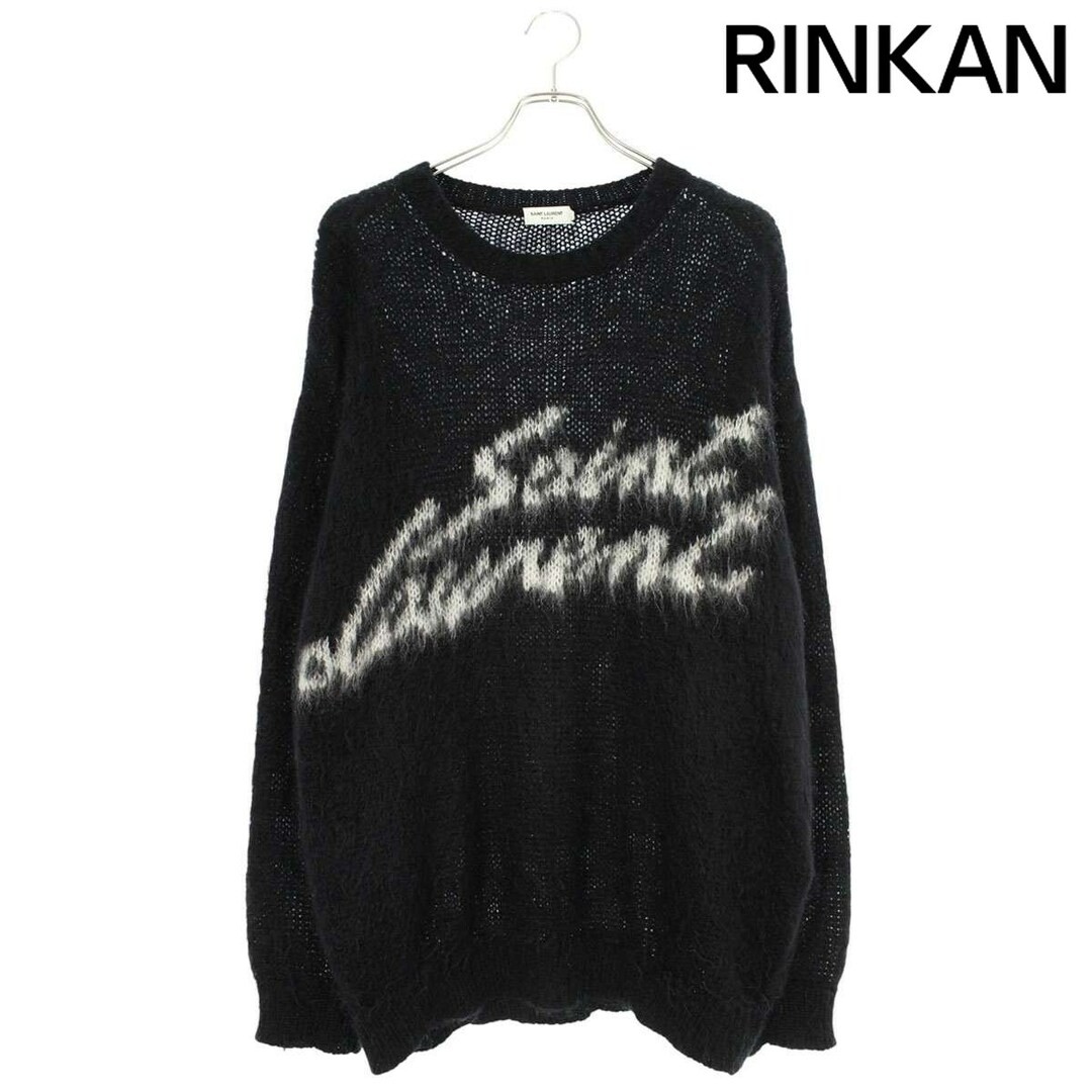 Saint Laurent Paris 22AW 712176 Y75SQ Maglia Mohair Logo Anteriore Uomo XL Usato